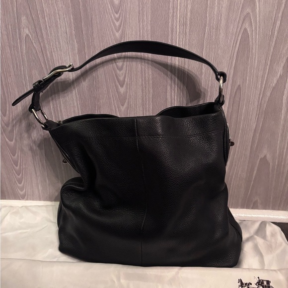 Coach Black Leather Women's Bag